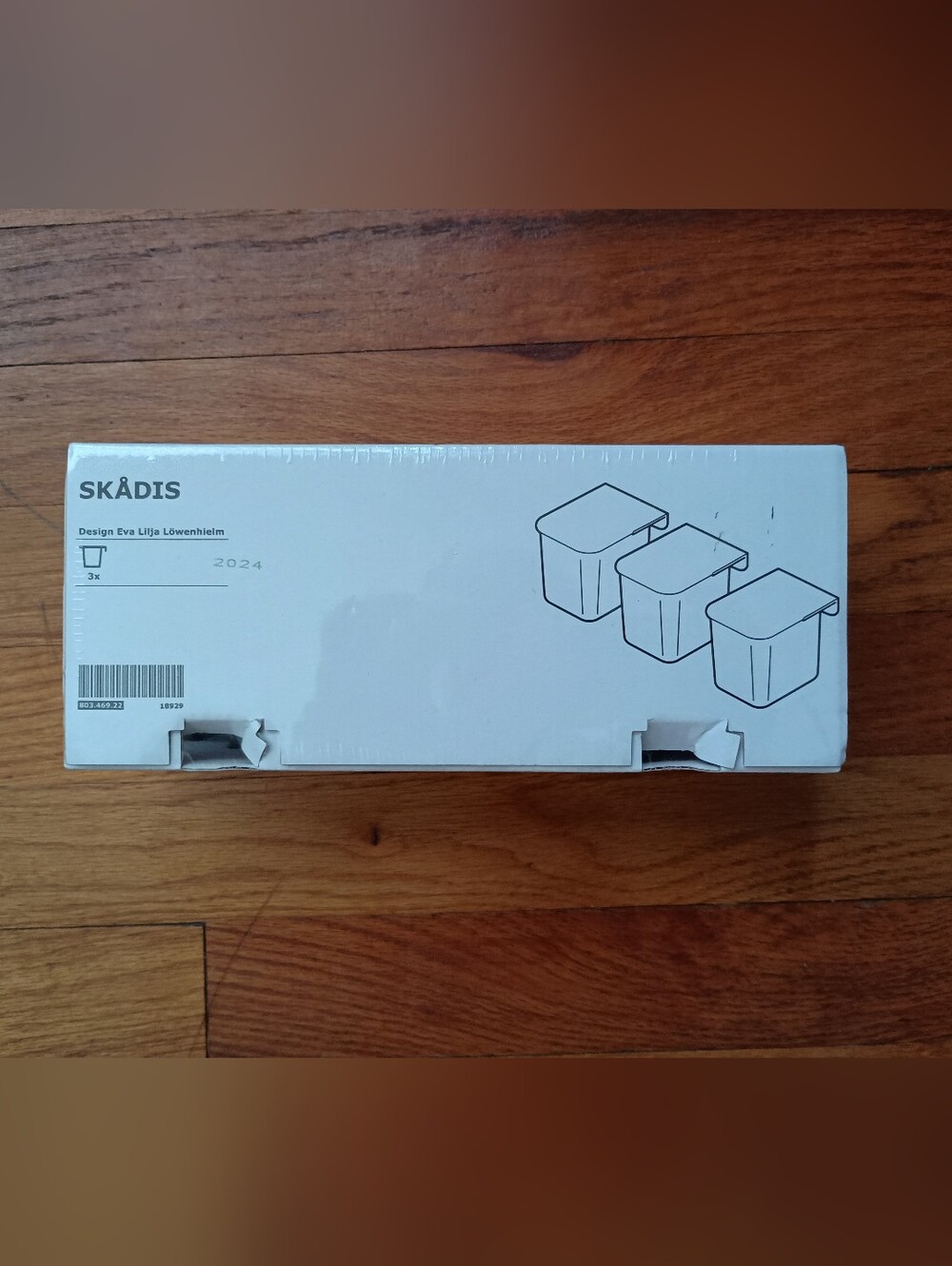 3/$10🌟 NEW Ikea SKÅDIS Clear Wall Mount Storage Box Set Eva Lilja Lowenhielm